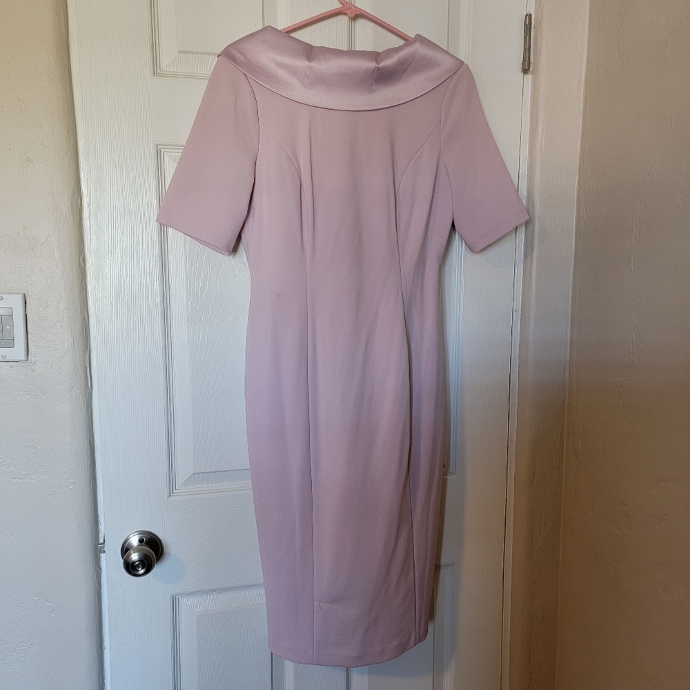 WHBM Sheath dress with Satin Vback in Cottage Rose Size 6
